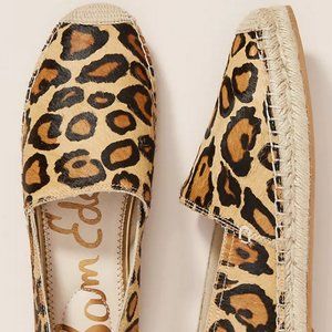 Sam Edelman Leopard Print Espadrilles in Tan, Black, Brown